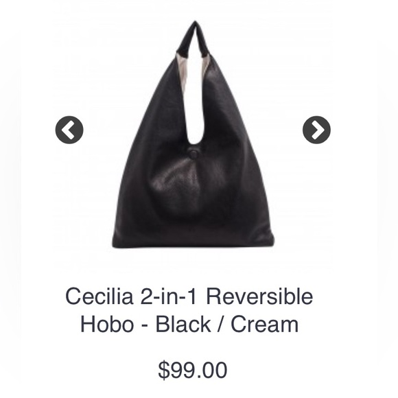 S-Q vegan leather Cecilia reversible hobo bag - Picture 7 of 7